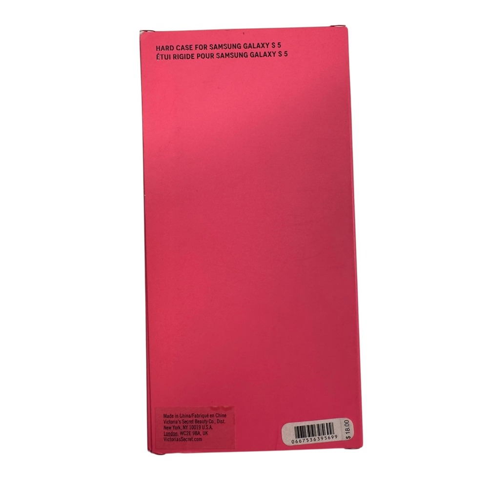 NEW Victoria's Secret Samsung Galaxy S5 Hard Case Pink White Striped Logo‎ - Picture 4 of 6